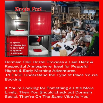 a poster of a room with a group of people at Dormsin Chill in Phi Phi Don