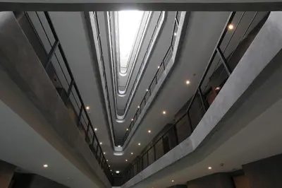 a ceiling in a building with lights on it at 1bdr Apartment Relife Naiharn by Capital Pro in Phuket Town