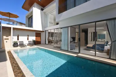 an image of a house with a swimming pool at Zenithy Pool Villas by Capitalpro ZEN-9 in Phuket Town