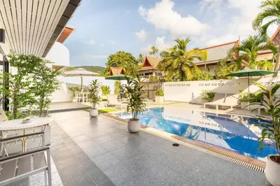 an image of the pool at the hotel at Kamala - 2 BR Pool View Apartment in Kamala Beach