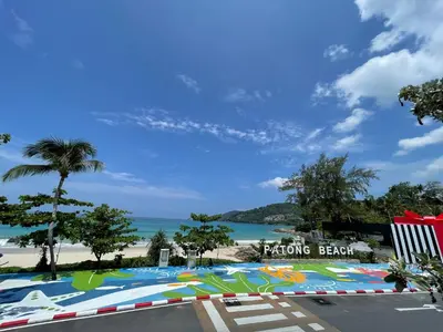 a view of the beach from the resort at Bliss Patong - 2Br Sea View Condo - Roof Top Pool in Patong Beach