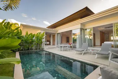 an image of a villa with a swimming pool at 3-Bedroom Pool Villa in Trichada Bangtao in Bang Tao Beach