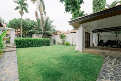 an image of a backyard with green grass at Luxurious Residence Rawai in Phuket Town