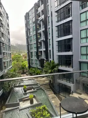 an overhead view of a courtyard in a building at Luxury one apartment for rent Kamala in Kathu