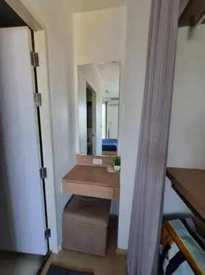 a bathroom with a sink and a mirror at Lovely apartment in Bang Tao - Zcape X2 Condo in Phuket Town
