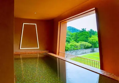 an empty room with a window and a view of the water at Hotel Adam Krabi in Ao Nang Beach