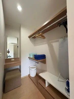 a bathroom with a sink and a mirror at Cozy 1 bedroom in prime Bangtao in Bang Tao Beach