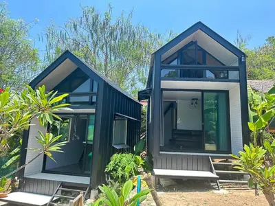 a house with a black exterior at Phi Phi Goodview Bungalow in Phi Phi Don