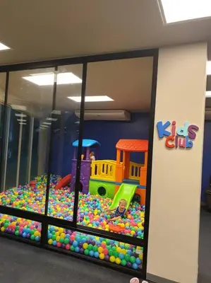 a lego room with a playroom filled with balls and toys at Apartment Karon 62 sq in Karon Beach
