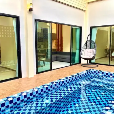Cozy Private Pool Villa For Family - Halal