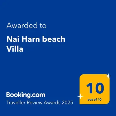 a yellow sign with the text wanted to nah ham beach villa at Nai Harn beach Villa 2 bdr in Rawai Beach