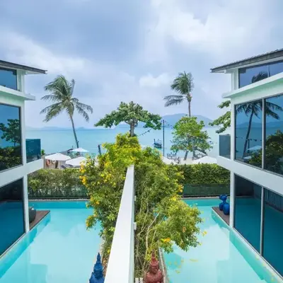 【Beach Front】海景沙滩别墅，私人泳池，免费早餐，女佣每日清洁，生活方便交通便利 B