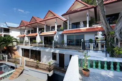 a view of the exterior of a building at Two Chefs Inn in Kata Beach