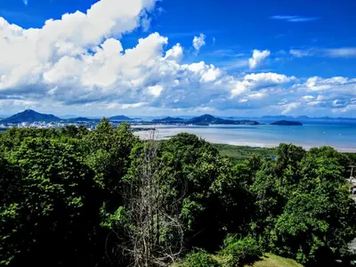 a view of a body of water with trees at Large Apartment In Lovely Panwa - All Welcome! in Ban Ao Makham