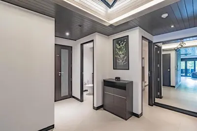 a hallway of a home with a ceiling at 3BR Casa Oasis - Beachfront Home in Laguna & Layan Chom Tawan and Maan Tawan Residences in Phuket Town