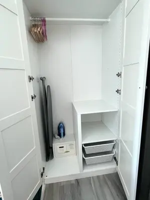 a white closet with a refrigerator and a baseball bat at A3 Руб ВАТСАП669З582I976 in Phuket Town