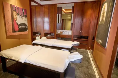 three beds in a hospital room with a mirror at Villa 29 Montebello Andara Resort Villas in Kamala Beach