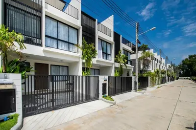an empty street in an apartment building at Laguna Park 4 Bedrooms Villa by NLA in Phuket Town