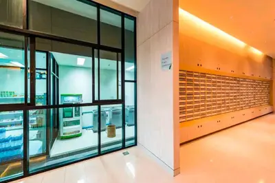 a store with large windows in a building at Condo 1 bed in Phuket City Center 8th Floor in Ban Rangeng