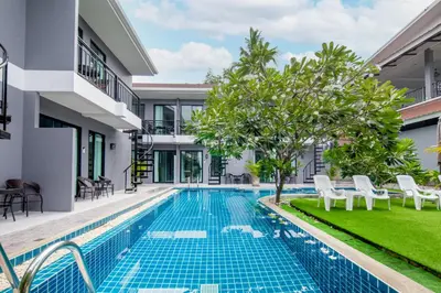 an image of a swimming pool in a villa at Chanakarn Pool Access Rawai in Rawai Beach