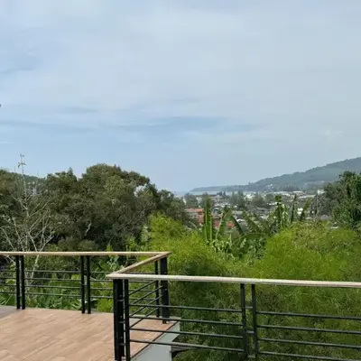 Kamala townhome with sea view terrace & pool