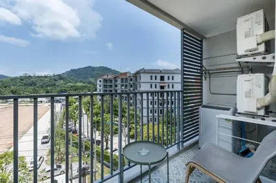 a balcony with a view of the beach at С1O Новые Рубль ватсап669З582I976 in Nai Yang Beach