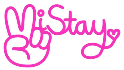 a drawing of the words yes jam in pink at Vi Stay in Phuket Town