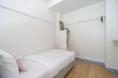 a white bedroom with a bed and a window at Bangla Patong Pool Villas with 4 Villas different designs choose fro, photo before Book in Patong Beach