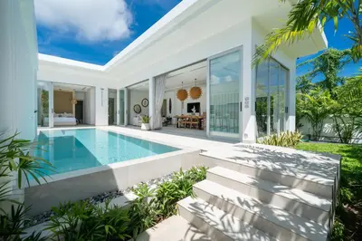 an image of a villa with a swimming pool at Tropical Brand New 4BR Pool Villa Mina, just 5 min Drive from Naiharn in Rawai Beach