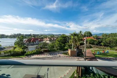 a view of a park with a playground at New 1 br studio in Laguna Phuket in Phuket Town
