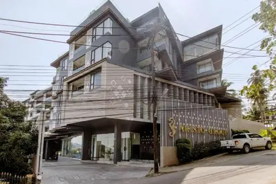 a building with a car parked in front of it at Sea view apartment at Aristo2 by Lofty in Surin Beach