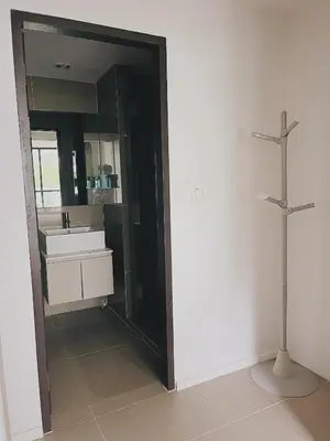 a bathroom with a sink and a mirror at 47near Shopping Malls and Naka night market in Phuket Town