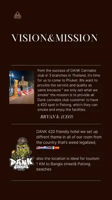 a flyer for a museum with a picture of a frog at DANK Hotel 420 friendly Patong Phuket in Patong Beach