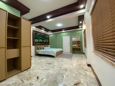 a bedroom with a bed in a room at Kata#near macro karon # 1km to kata beach in Karon Beach