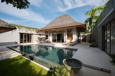 an image of a villa with a swimming pool at Stylish Pool Villa Tropical Hideaway in Ban Phru Champa