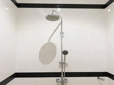 a shower with a shower head in a bathroom at Kamala Falls A3-4 IBG Property in Kamala Beach