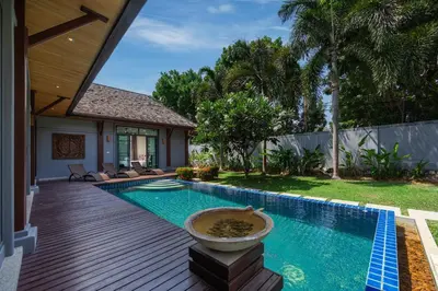 an image of a swimming pool in a house at Saiyuan Estate by TropicLook in Rawai Beach