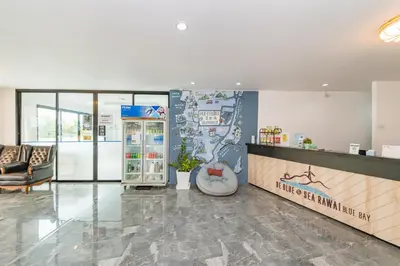 a lobby of a store with a refrigerator at De Blue Sea Rawai Hotel in Ban Saiyuan (1)