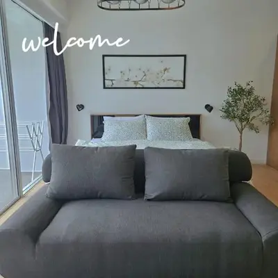 The Olive Studio Room at Chic Condominium