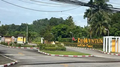 a road with a sign on the side of the road at Bayok 10 - 2 Bedroom Villa Near Kathu Waterfall in Ban Huai Luk (1)