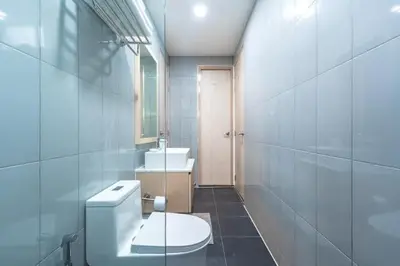 a bathroom with a toilet and a sink at V149 La bella villa Brand New Fully Luxury in Bang Tao Beach