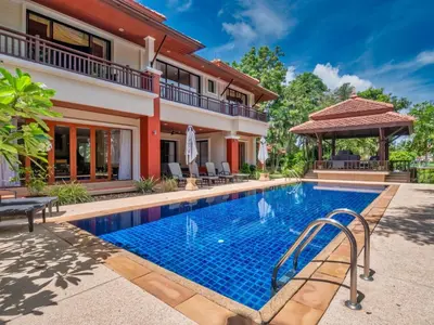 an image of a swimming pool in a house at Happy villa in Laguna in Layan Beach