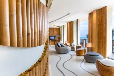 a lobby at the mandarin oriental hotel in dubai at Bandara Beach Resort, Phuket in Panwa Beach