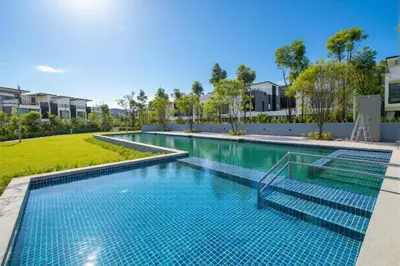 an image of a swimming pool at a house at Spacious 3bd Townhouse in Laguna park in Laguna Phuket