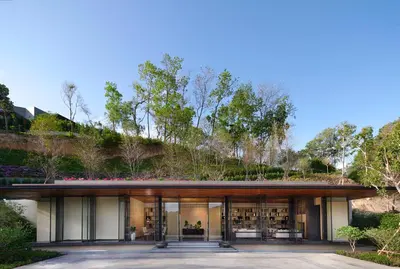 a house with a green roof at Phuket V Building 19 Villas with Andaman Sea View Private Swimming Pool and Spa in Ban Ao Makham
