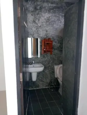 a bathroom with a sink and a toilet at Sawadee622,Naiharn & Rawai beach Phuket in Rawai Beach