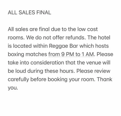 a screenshot of a cell phone with a list of sales final at Reggaein in Phi Phi Don