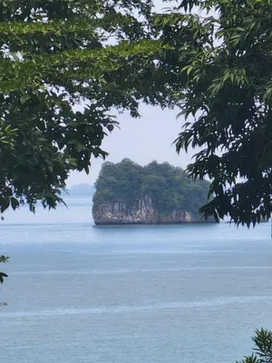 an island in the middle of a body of water at Esmeralda View Resort - SHA Extra Plus in Ko Yao Yai