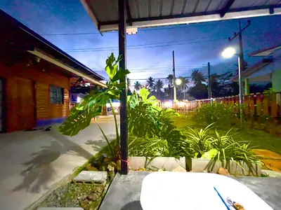 a view of a street at night from a house at Lamai home 4 in Ko Yao Noi
