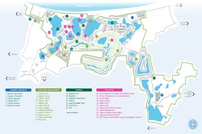 a detailed map of the resort at Allamanda Premium Apartments Laguna Phuket in Laguna Phuket